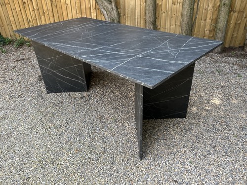 Modern marble effect charcoal - marble,