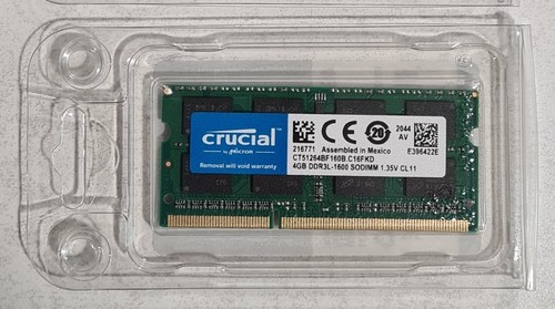 Crucial 4gb ddr3l - crucial, 1600mhz