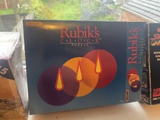 VINTAGE RUBIKS CLOCK PUZZLE MATCHBOX ORIGINAL TOY PUZZLE 1988 RETRO RUBIK'S