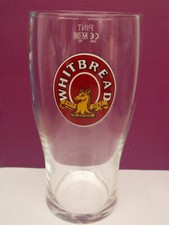 Whitbread pint glass - Pint CE
