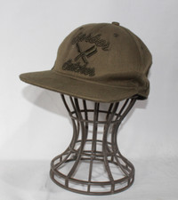 Barber & Butcher Cap Hat One Size Green Khaki Distorted People USA