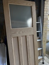 1930s Oak Vaneer Internal Door