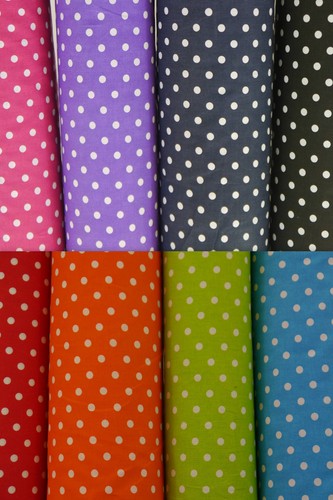 Polka dot fabric - polka, 7mm