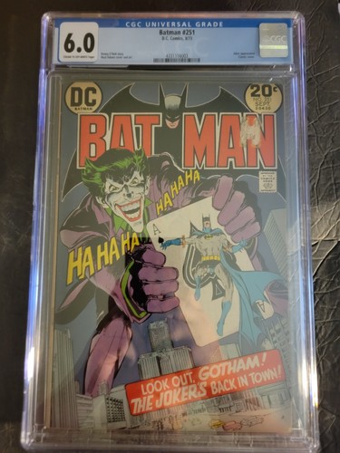 Batman 251 cgc - batman, cream