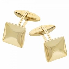 Square Shiny Cufflinks In 18