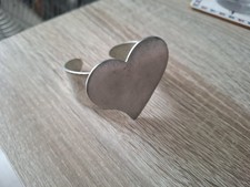 St Justin Huge Heart Cuff Bangle 