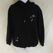 Mens Black Embroidered
