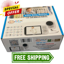 no Wifi Baby Monitor with Camera 3.5 screen Battery, x4 Zoom, 8 Lullabies, Alarm