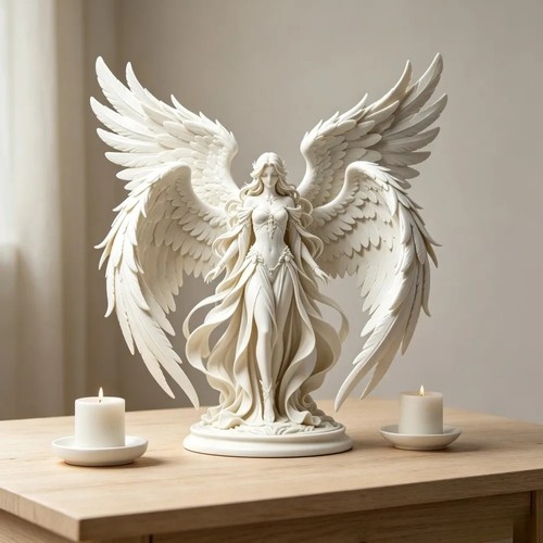 Elegant angel figurine - elegant,