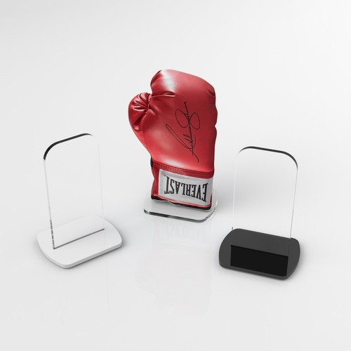 Pair boxing glove display - of,
