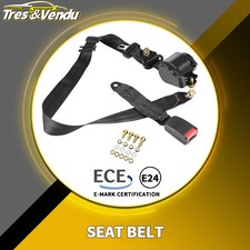 2x 3.5m Universal 3 Point Inertia Seat Belt Kit Car Truck Adjustable Safety Belt