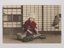 Japanese Woman Preparing Food