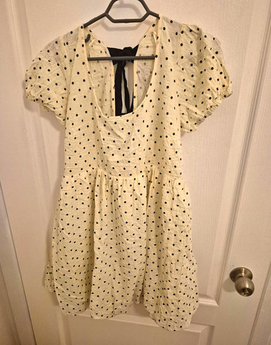Primark cream black polka - primark,