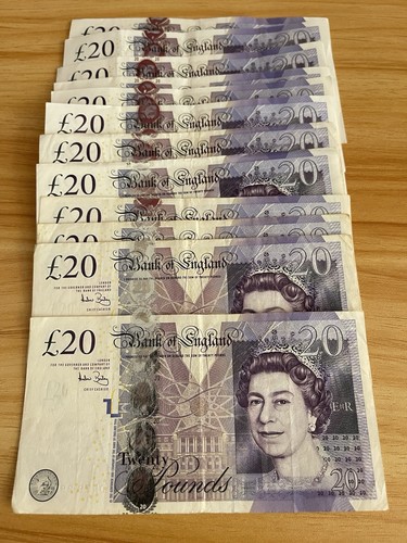 Old british currency - old, £20