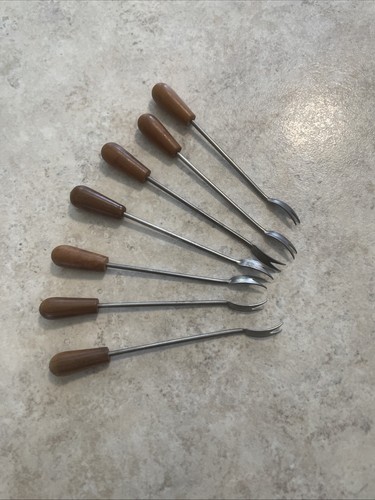 Cocktail forks wooden - 7,
