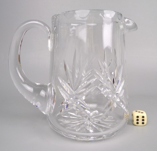 Cut crystal glass jug - crystal, for