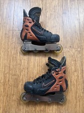 Vintage Nike Zoom Air Agitate Street Hockey Roller Blades Inline Skates Size 8UK