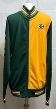 NFL PACKERS :  Fanatics Green Bay Packers Cut & Sew Track Jacket Top - Size L