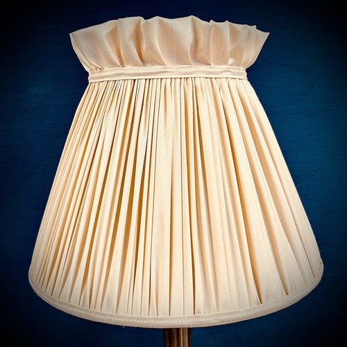 Cream ruffled top fabric - top,