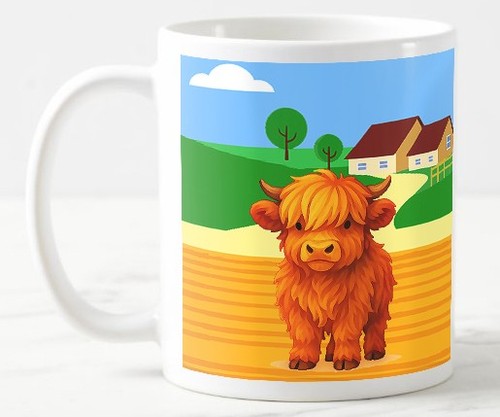 Mug highland cow - mug, (3)