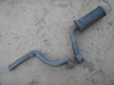 Triumph 350 500 unit 3TA 5TA T90 T100 ? SLIGHTLY BENT footrests footpegs x2 USED