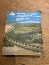 British Rail BR passenger Timetable 1980 - 1981, Great Britain. V G Condition