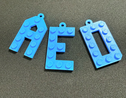 Lego inspired letter - lego-inspired, key