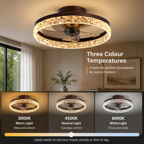 50cm ceiling fan light - 50cm, led