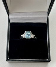 Platinum 950 Aquamarine and