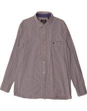 MUSTANG Mens Regular Fit Shirt Large Blue Gingham Cotton DL09