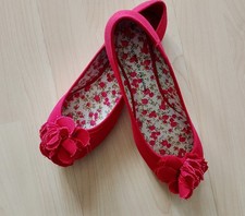 Dorothy Perkins ladies red textile ballet pump shoes size 5 unworn