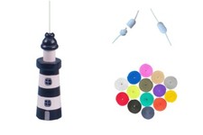 Nautical Black & White Wooden