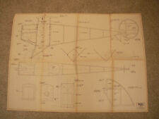 RC Model Plans of the Microplan Veloz a semi scale model of 28" wingspan