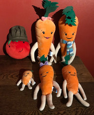 ALDI KEVIN THE CARROT, KATIE, CHANTENAY, JASPER, BABY & TINY TOM PLUSH TOYS