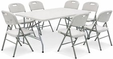 Table and 6 Chairs set camping