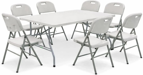 Table and chairs set - 6, camping