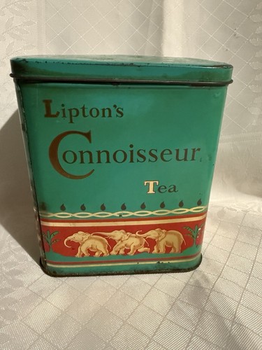 Rare vintage lipton tea tin - rare,