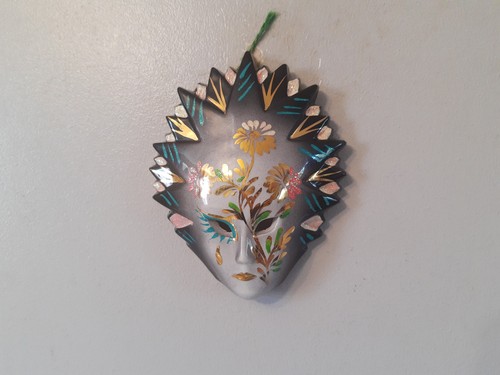 Ceramic mask wall hanging - ceramic,