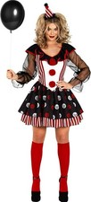 Women`s Creepy Clown Costume