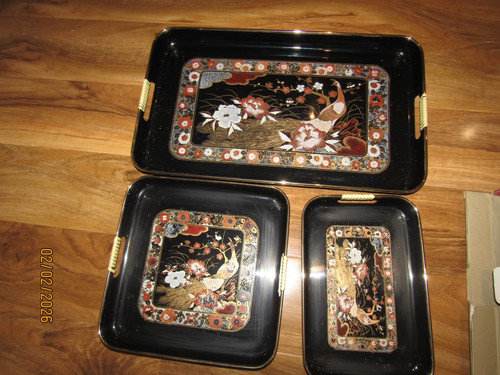 Vintage black lacquer - 3,
