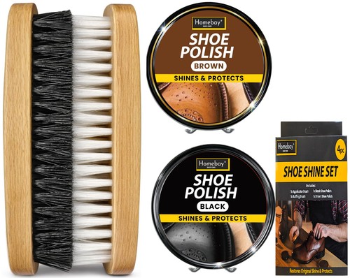 4pc black brown shoe - 4pc,