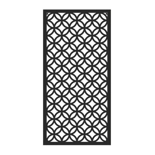 Metal garden screen geometric - garden,