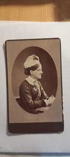 Antique CdV card real photo a lady from Blandford Dorset 1880s John Nesbitt