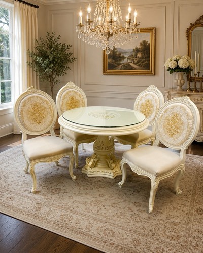 French style round dining - french,