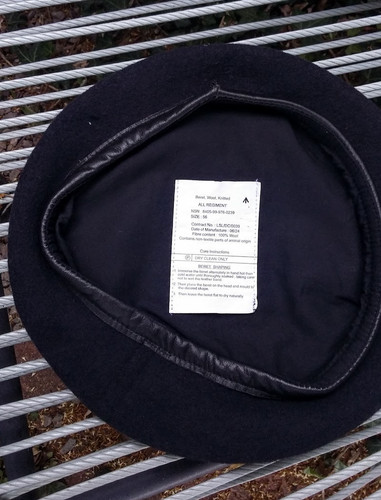 British army beret blue rlc - british,