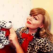 Cruella De Ville 101 Dalmatian Print Collar Shawl Stole Wrap Fancy Dress New