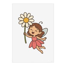 Flower fairy wall art poster - 'flower,
