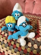3x Vintage Smurf Collectable
