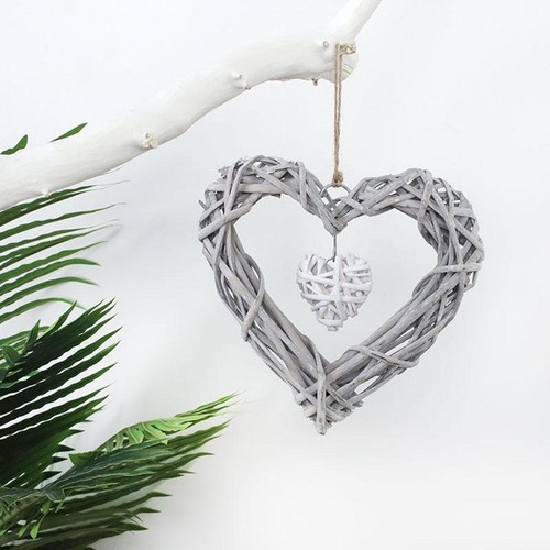 Rustic vintage hanging heart - hanging,