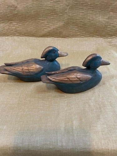 Pair vintage decoy ducks - of,